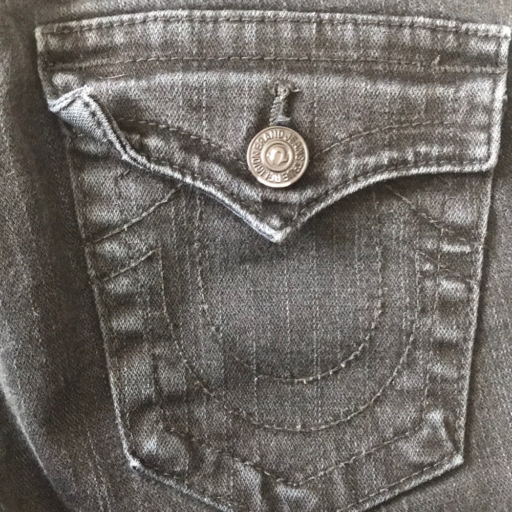 True Religion dark black skinny jeans - Picture 4 of 5